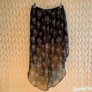 Skull print High low skirt 💀☠️​